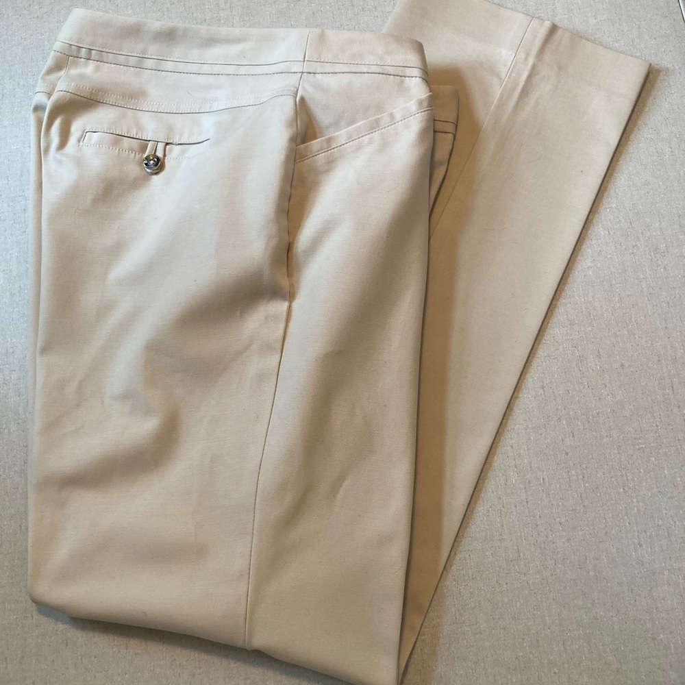 Rafaella Curvy, Women’s size 10, Tan, Cotton/polyester pants/slacks.
